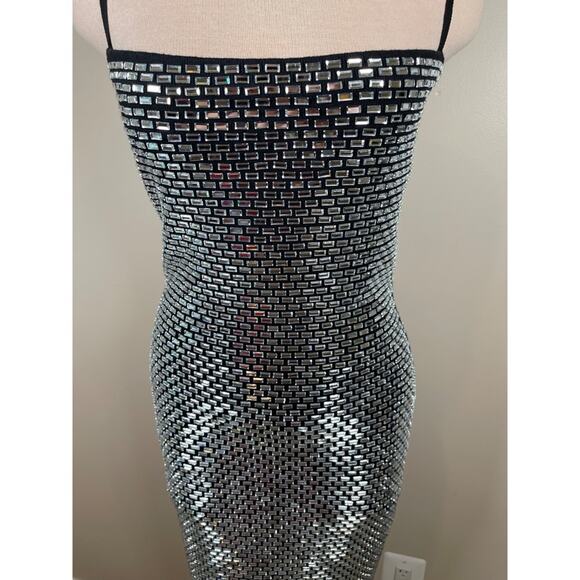 Retrofete Kyree Crystal Embellished Knit Bodycon Maxi Dress Size Small - Picture 5 of 12